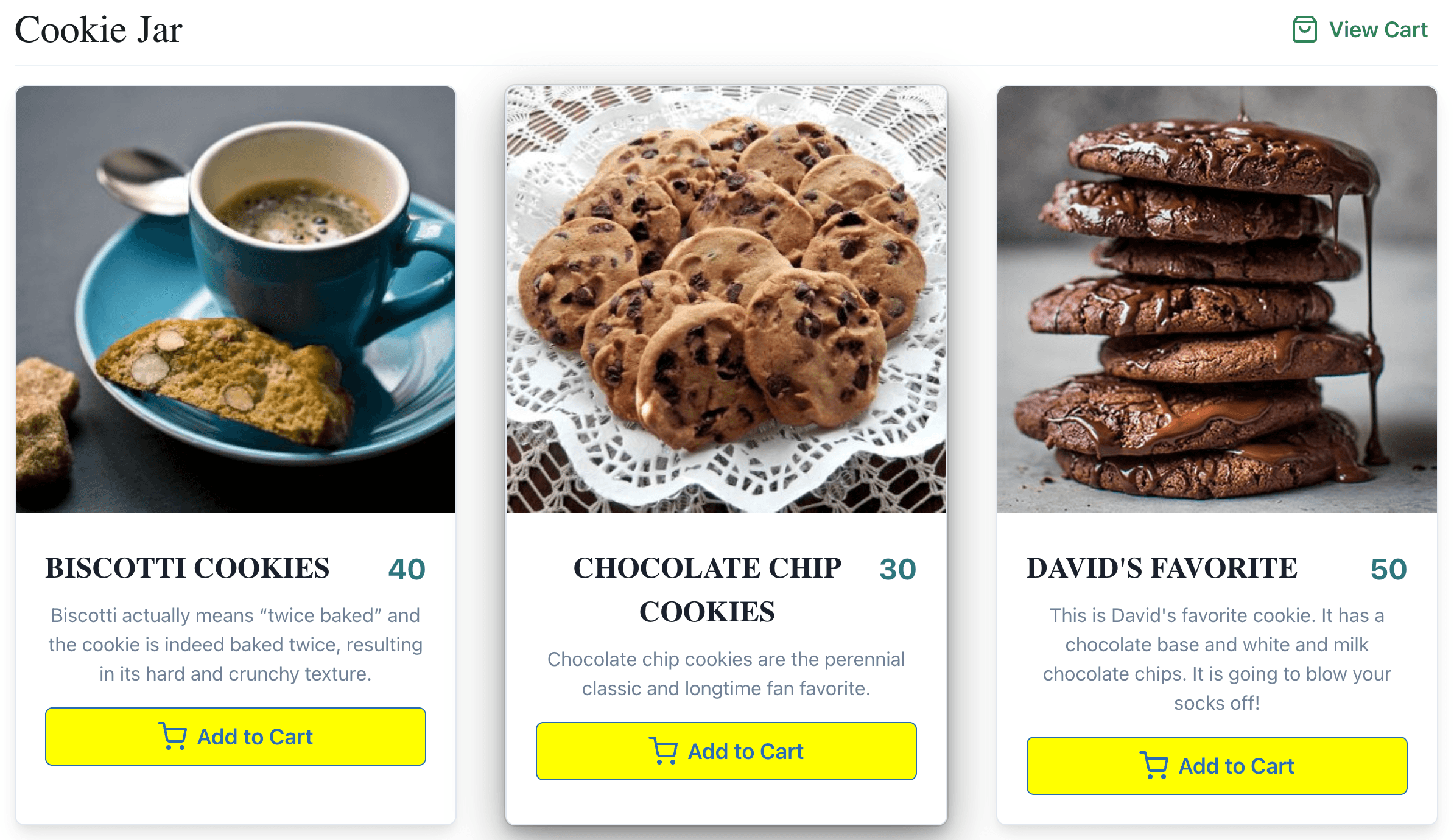 Cookie Jar React App