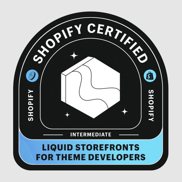 Liquid Storefronts for Theme Developers Certification